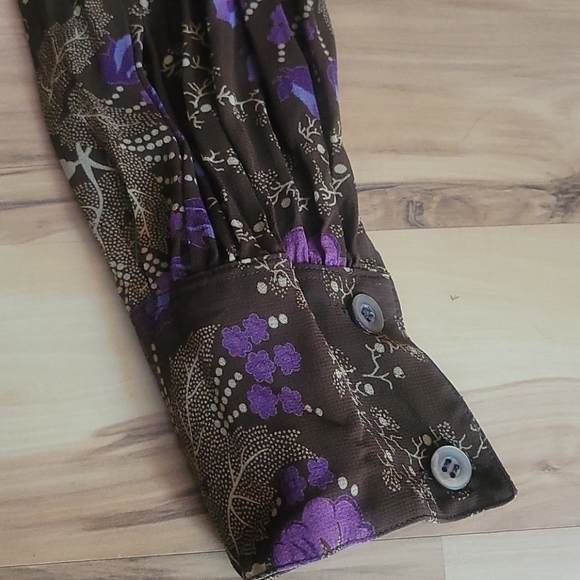 Vintage 70s 80s  Franck Olivier Designer Blouse S - Picture 5 of 11